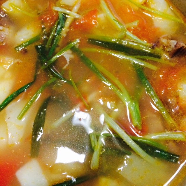 西红柿牛腩土豆
