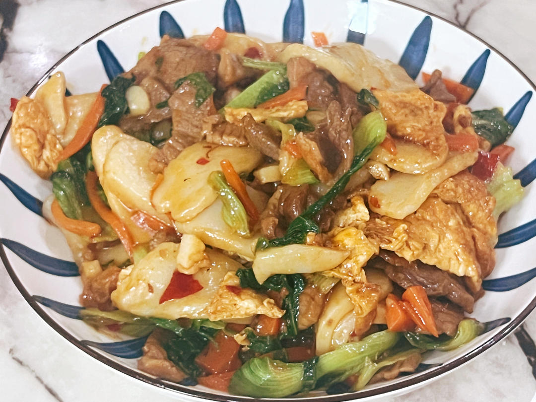 沙县小吃之炒(白粿）年糕