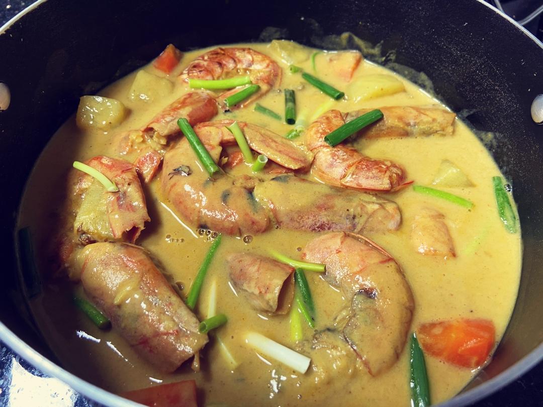 咖喱虾<绝对好吃>