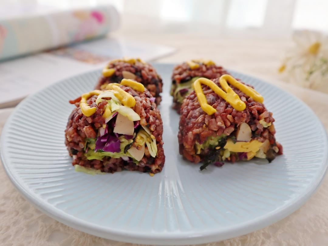 低脂减重主食❗️杂粮时蔬卷❗️改良版寿司，好吃不长胖的做法