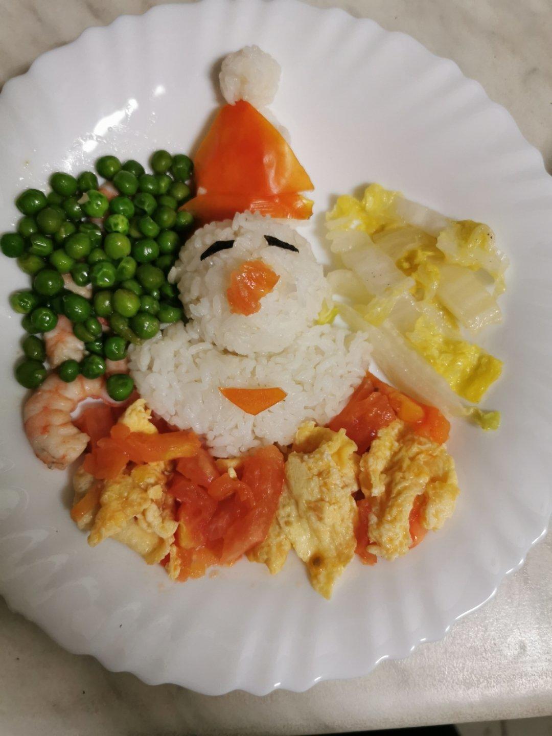 圣诞老人创意儿童餐