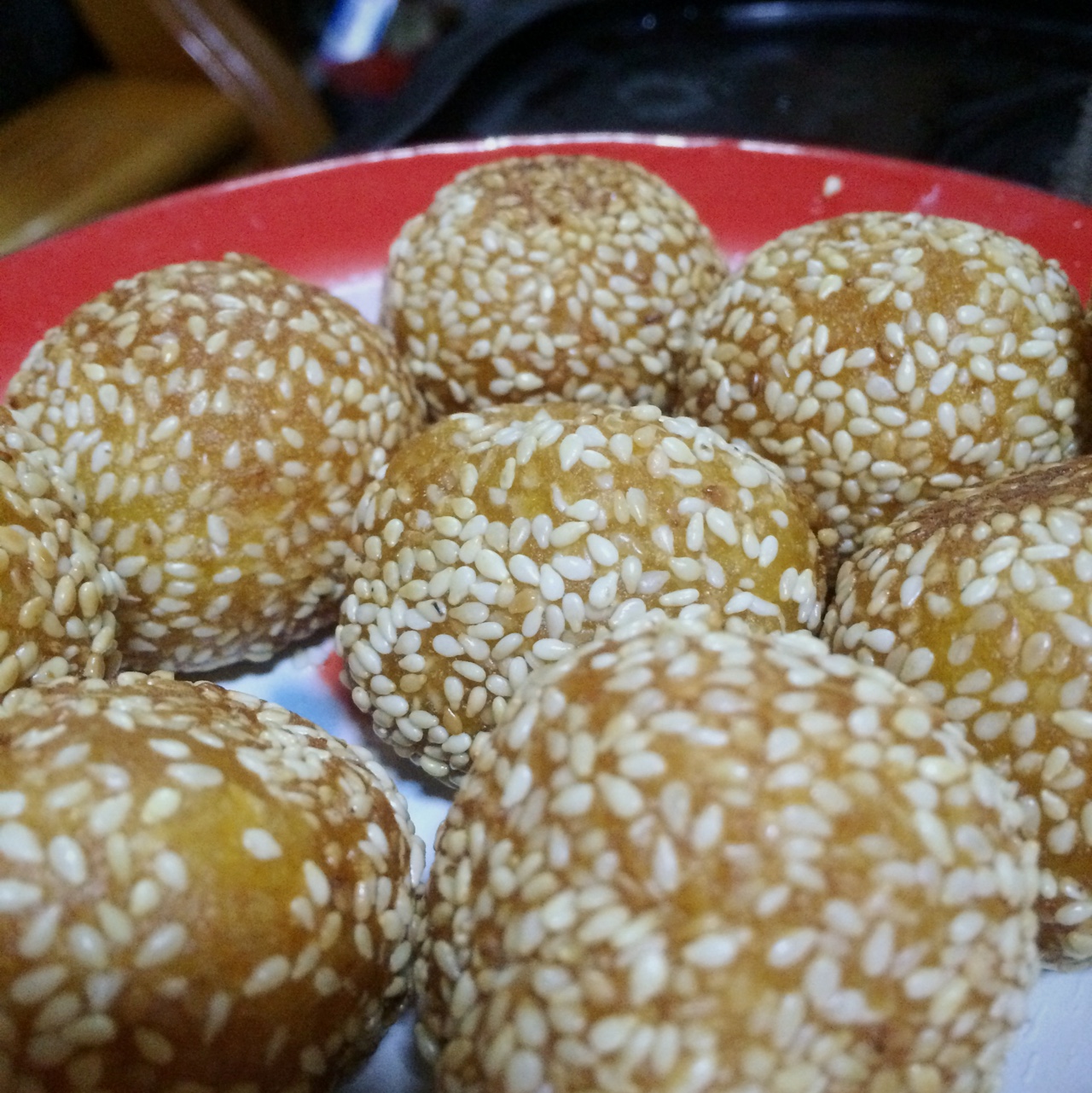 黄金球之一（南瓜芝麻球）