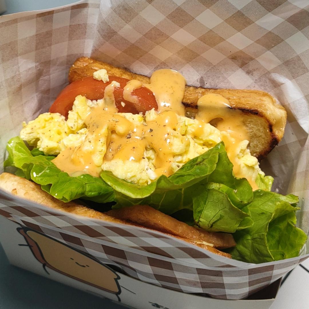 网红EGG DROP芝士厚蛋烧三明治 🥪『平底锅美食』