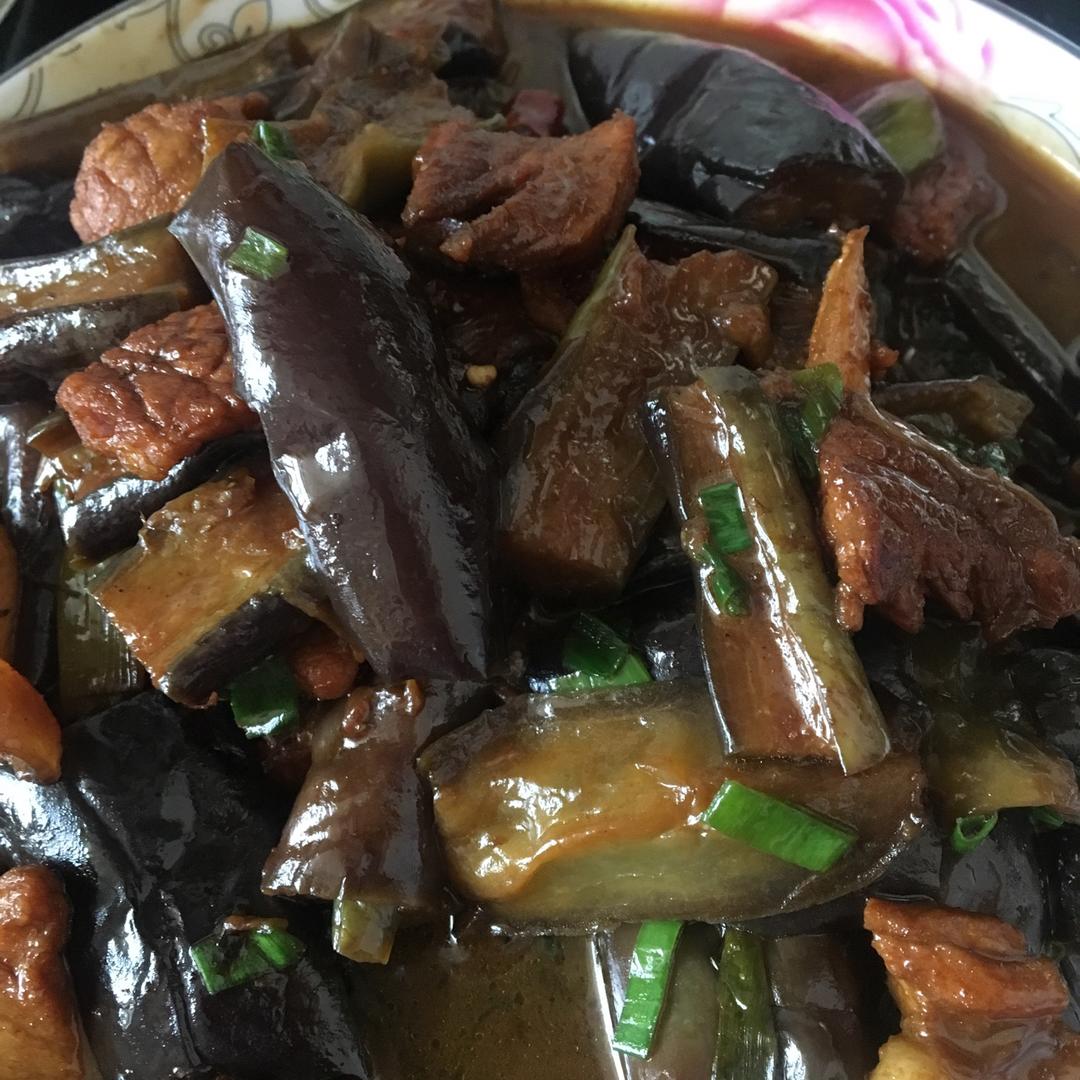 红烧肉末茄子