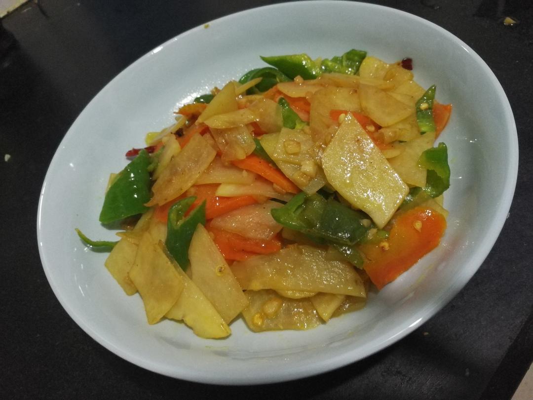 家常炒土豆片