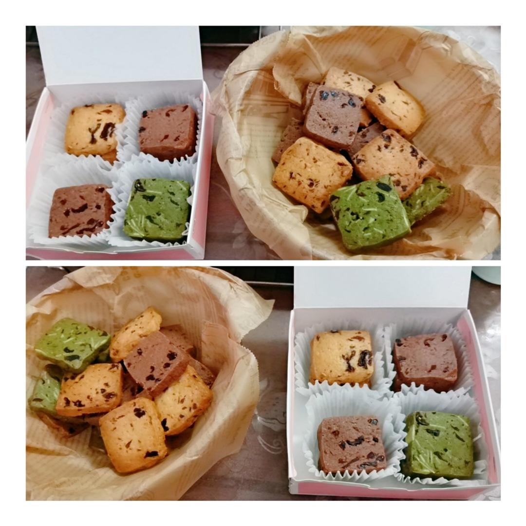 一学就会的：原味/抹茶/巧克力蔓越莓曲奇饼干（珍妮曲奇超酥脆三种口味）