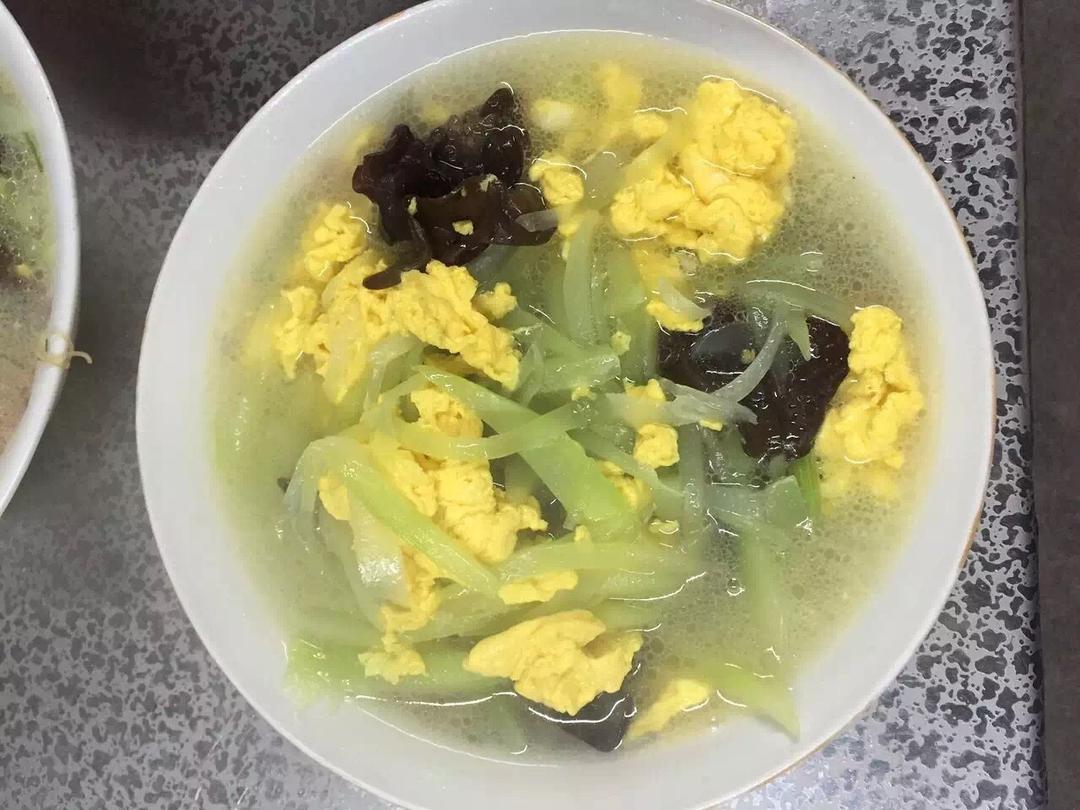 莴苣蛋花汤