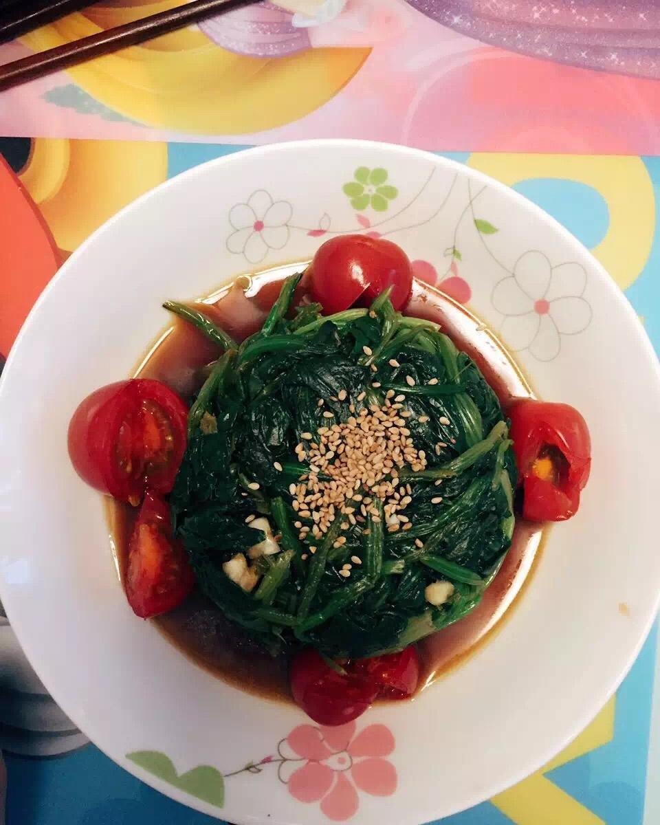 凉拌菠菜