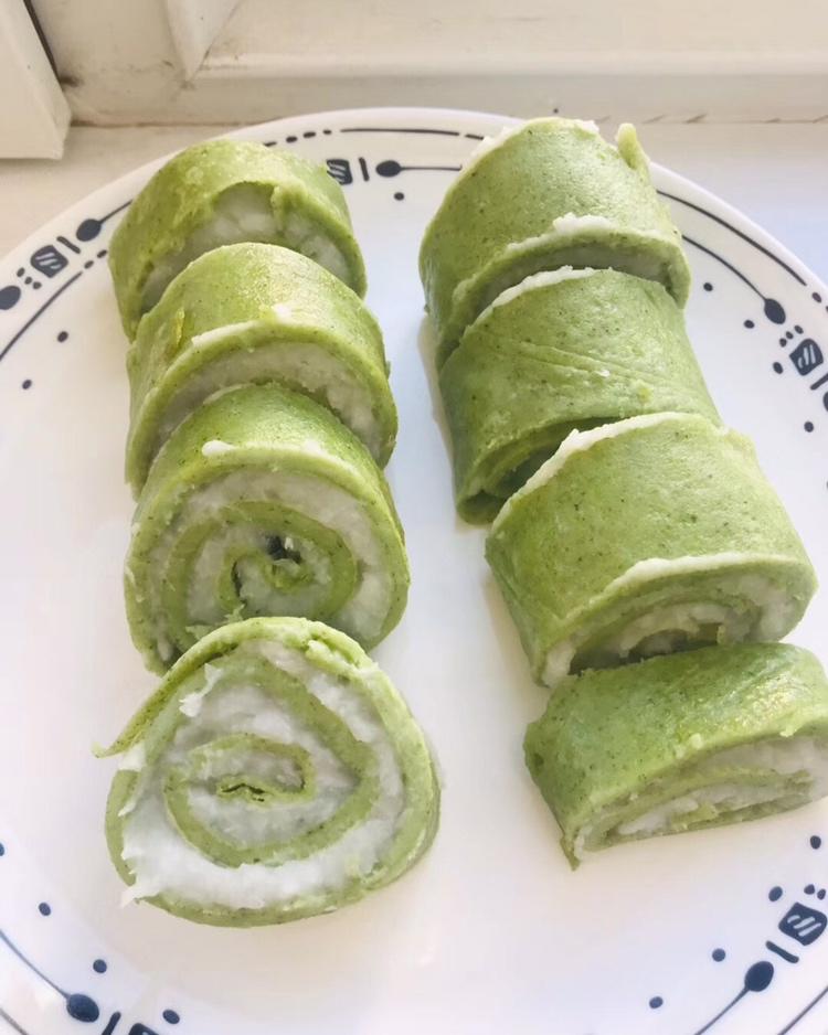翡翠山药泥卷 宝宝辅食食谱