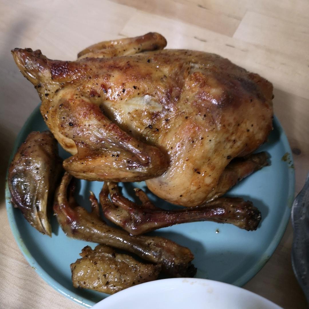 简单操作又不失美味的烤鸡（烤箱版）