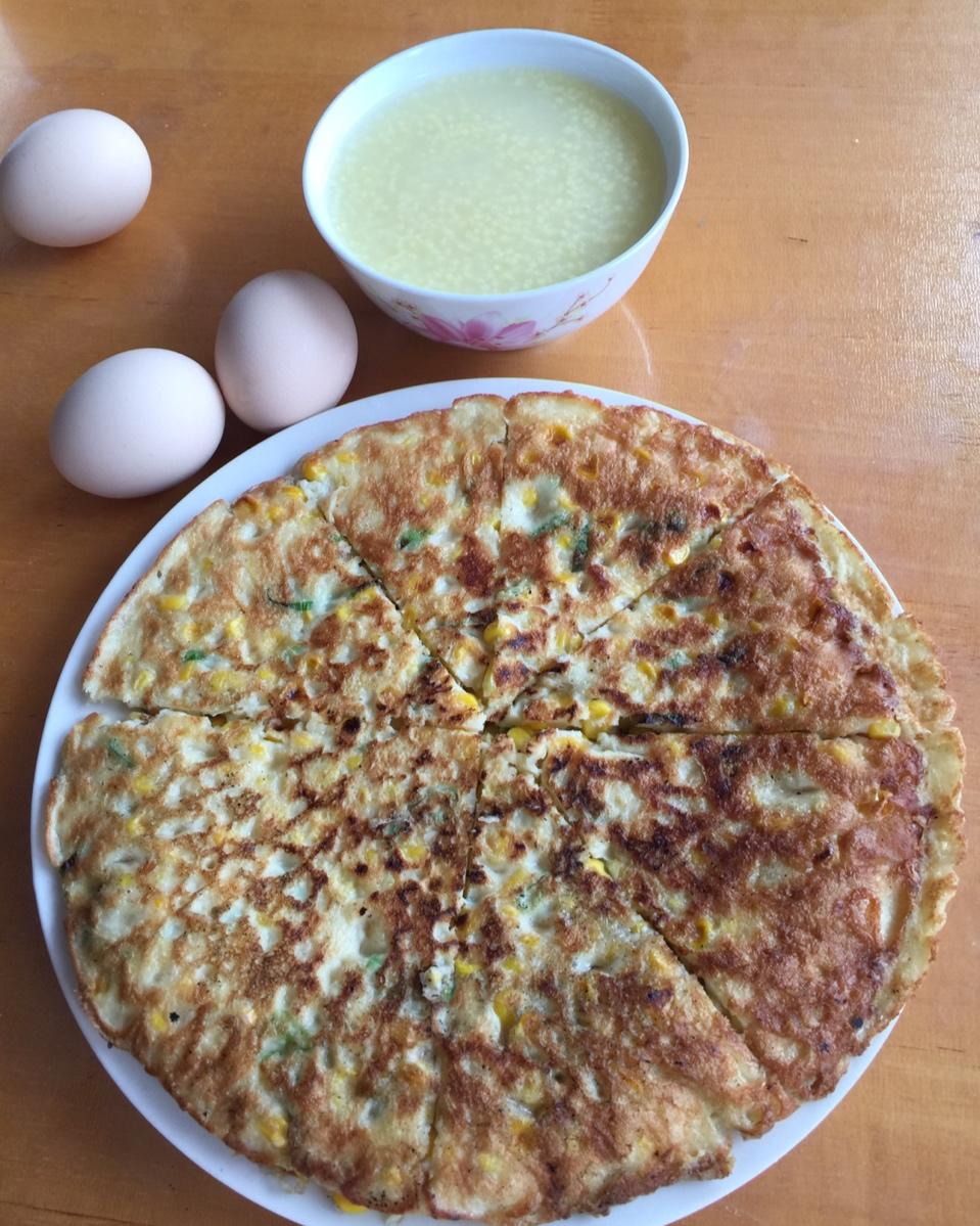 香甜玉米粒饼