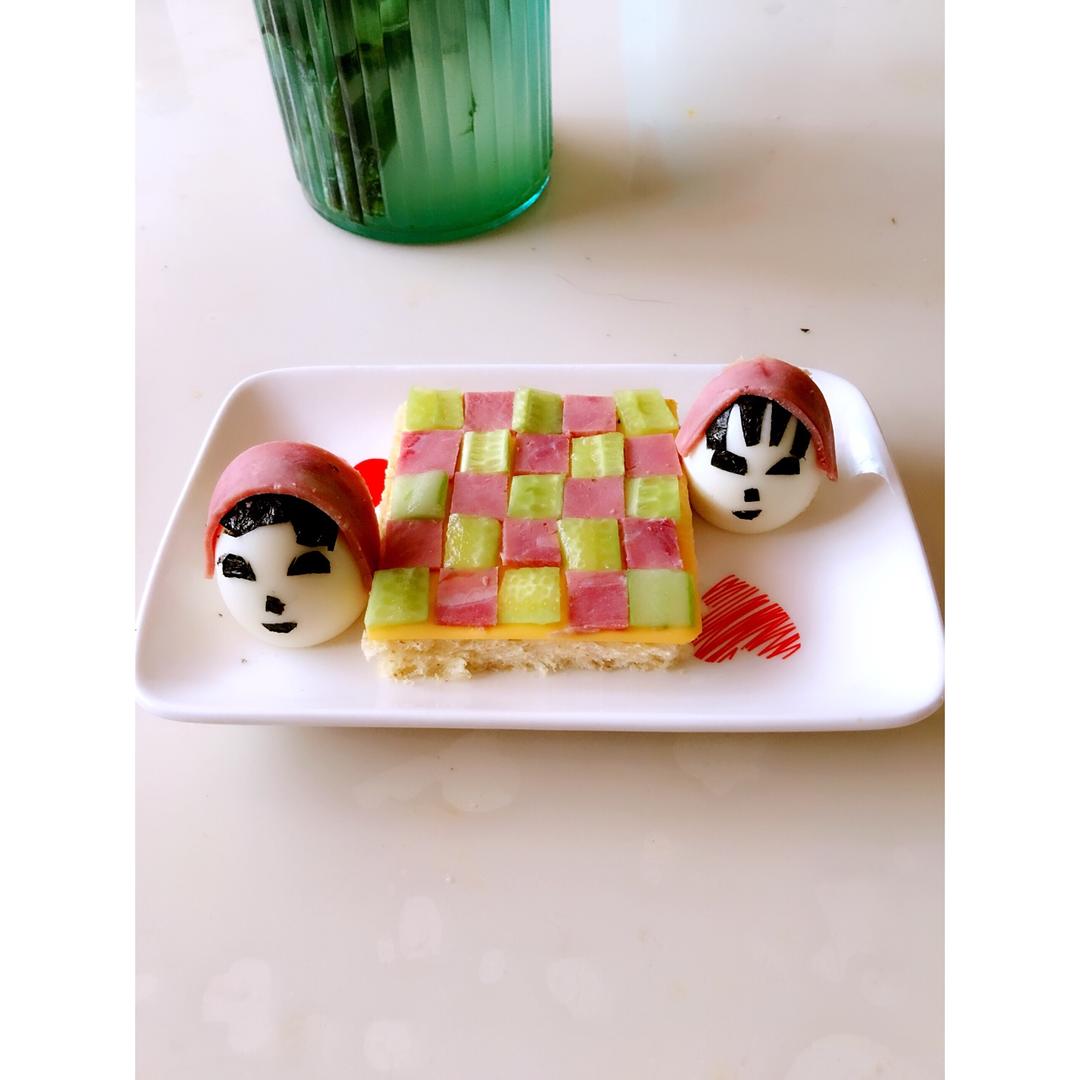 超炫酷的棋盘烤吐司