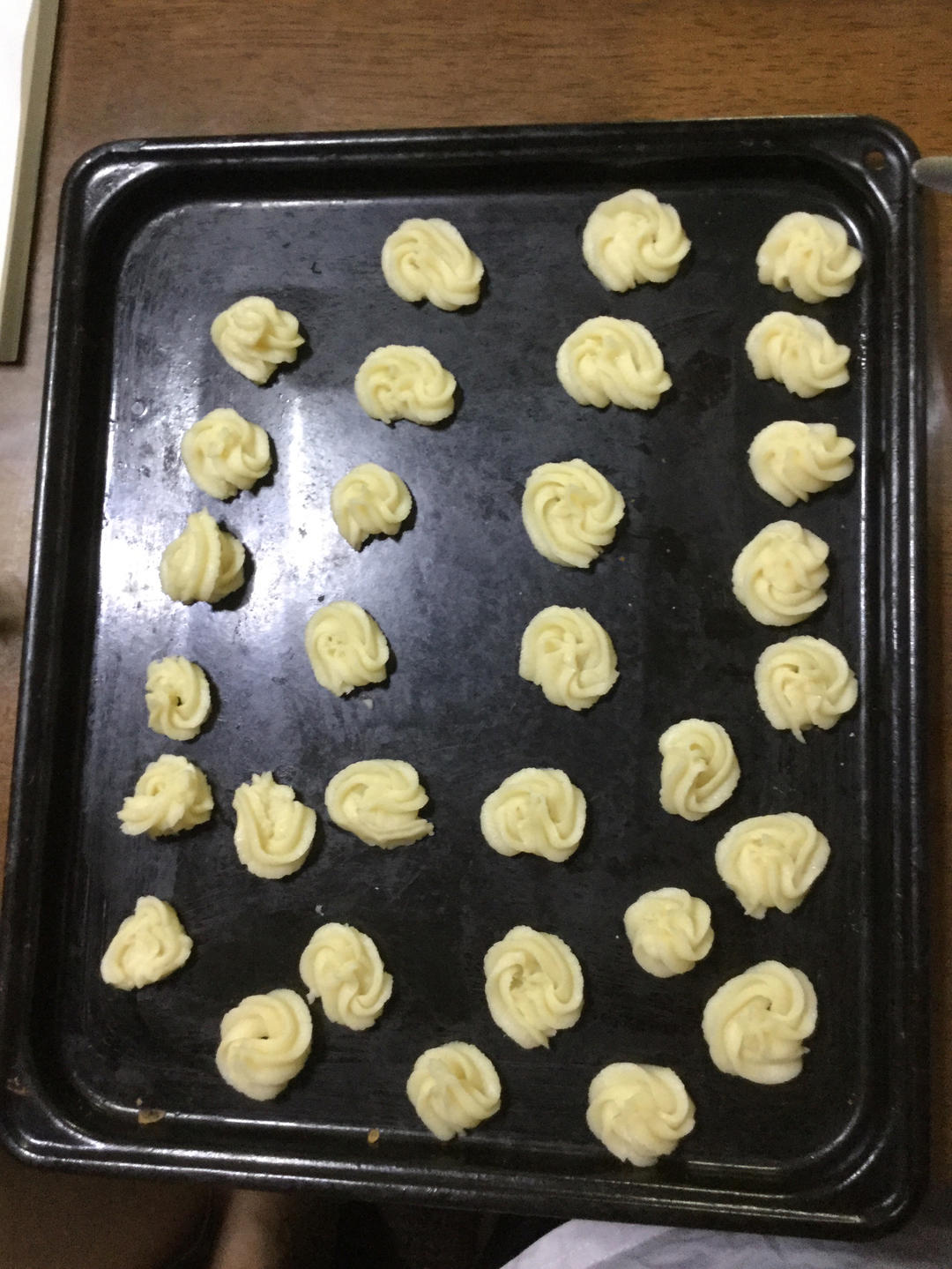 三种口味淡奶油曲奇