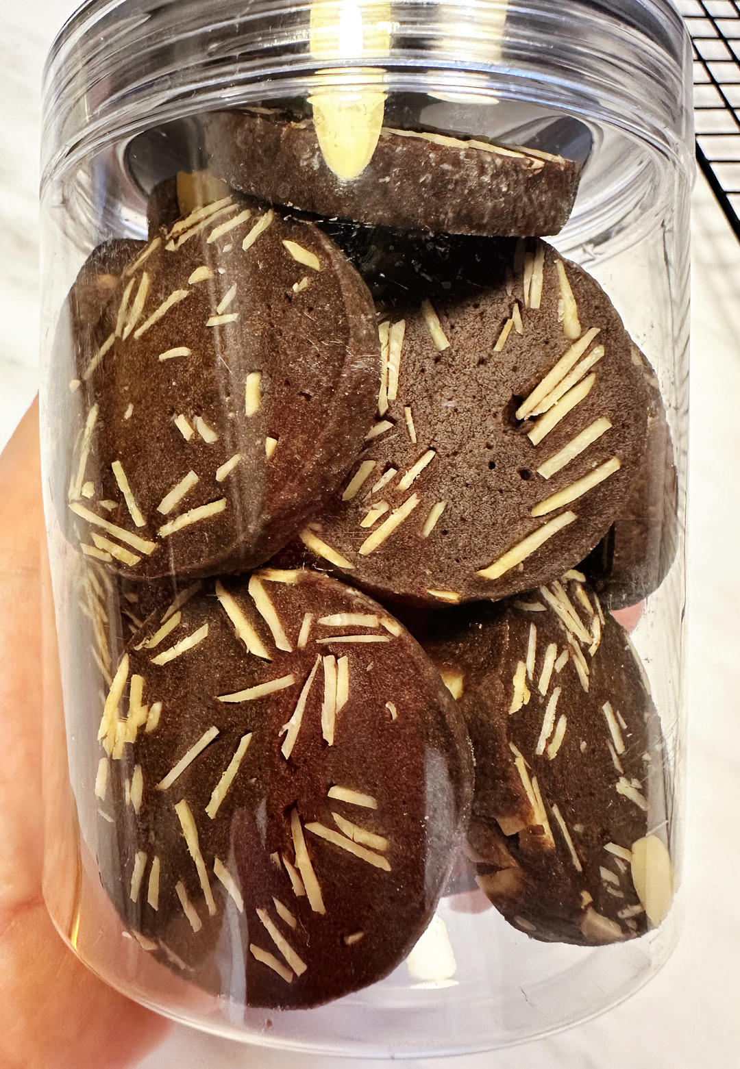 0失败的饼干做法，搅一搅就能成功的可可杏仁饼干！