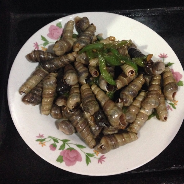 沈栀做的盐水尖螺