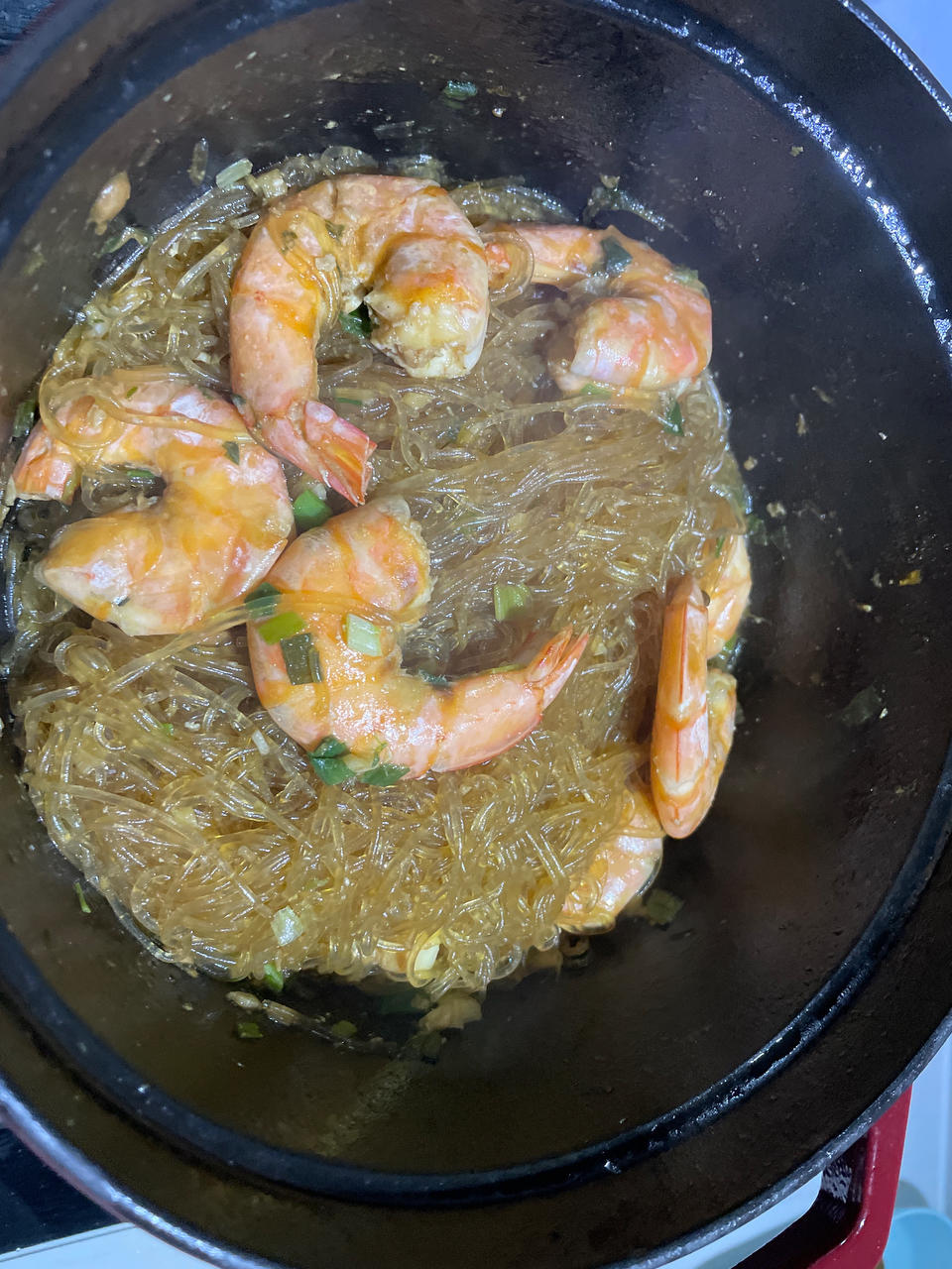 鲜虾粉丝煲