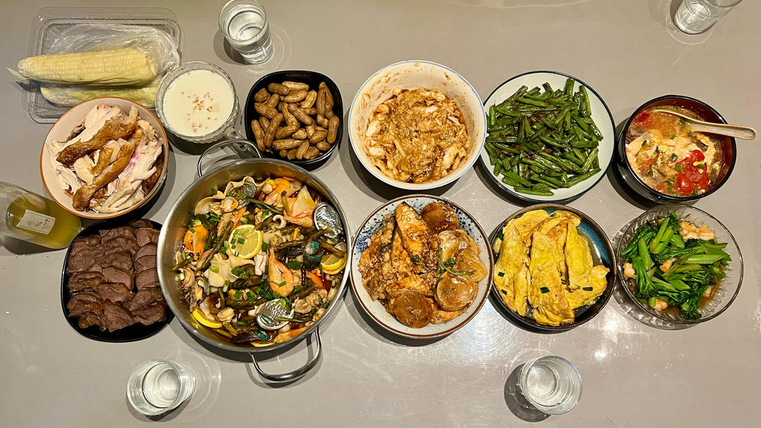 酒酿照烧三文鱼素鸡年糕