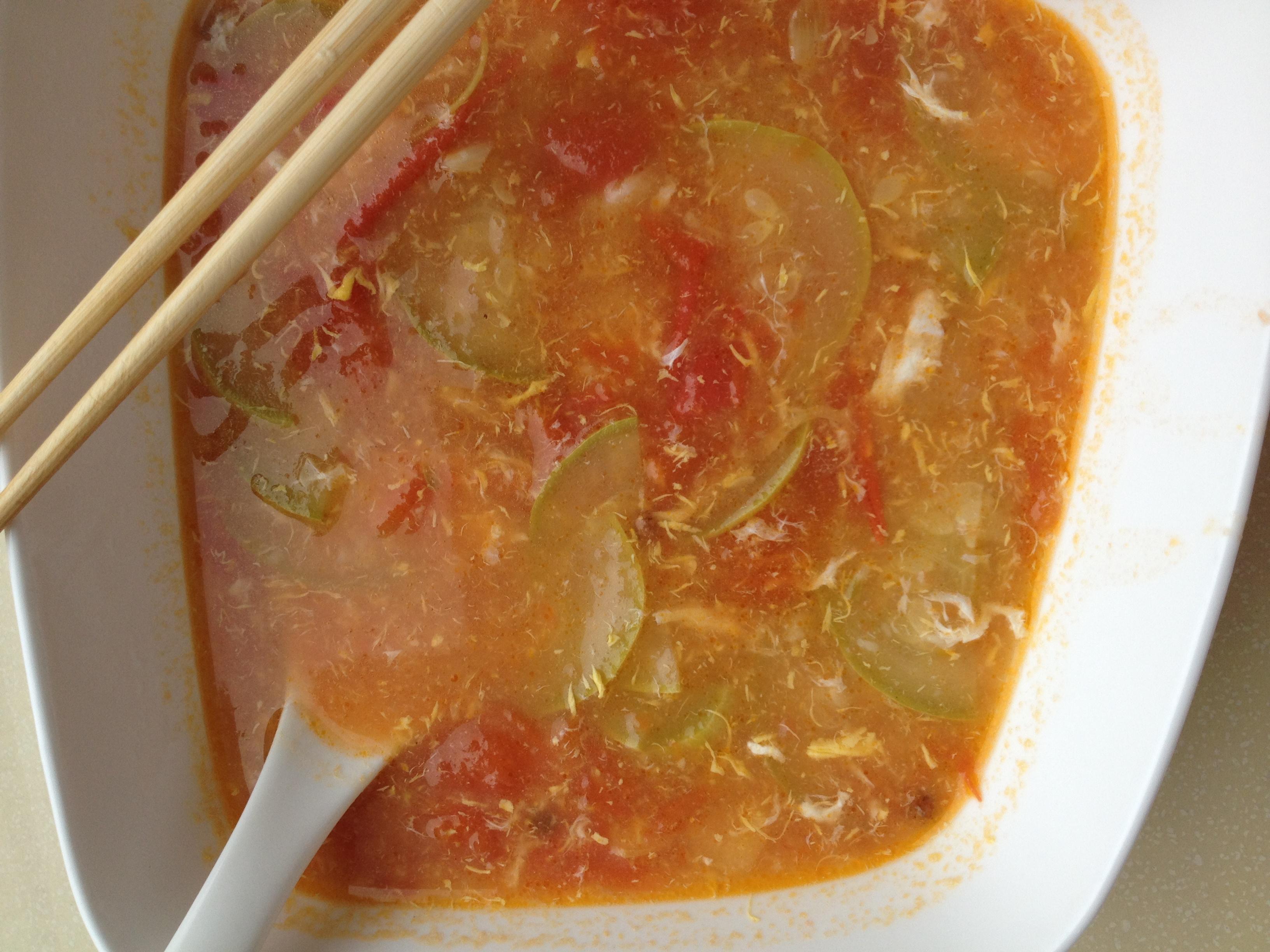 番茄西葫芦疙瘩汤