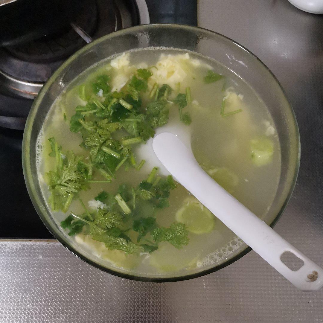 超鲜嫩好喝五分钟搞定黄瓜鸡蛋汤