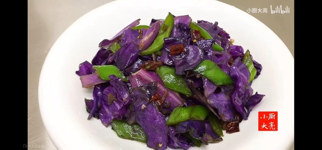 炝炒紫甘蓝