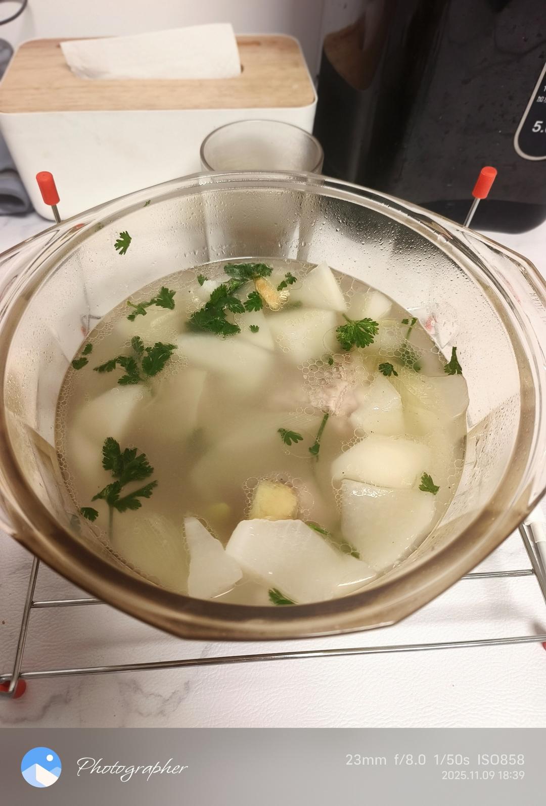 萝卜炖排骨-秋冬懒人汤