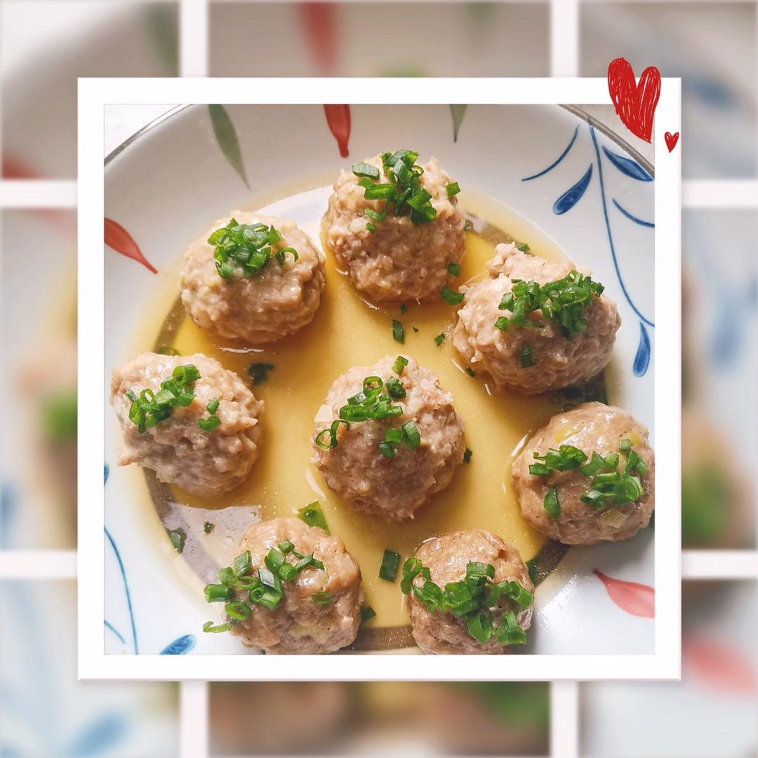 清蒸迷你狮子头