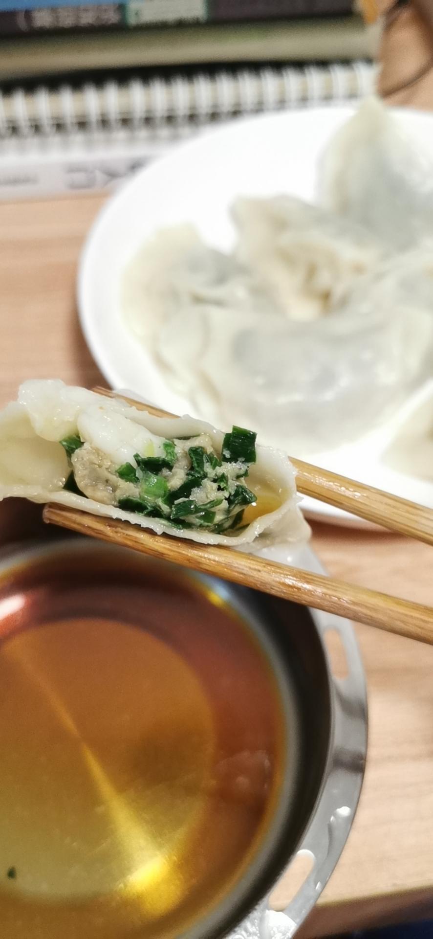 韭菜虾仁猪肉水饺的做法