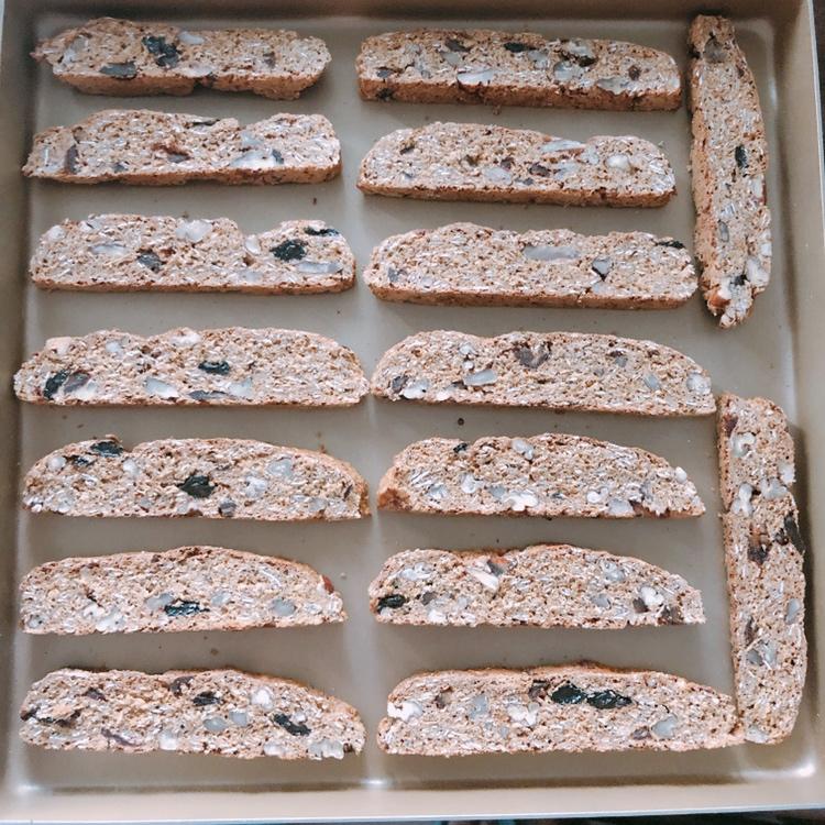 【健康零食】燕麦坚果意式脆饼