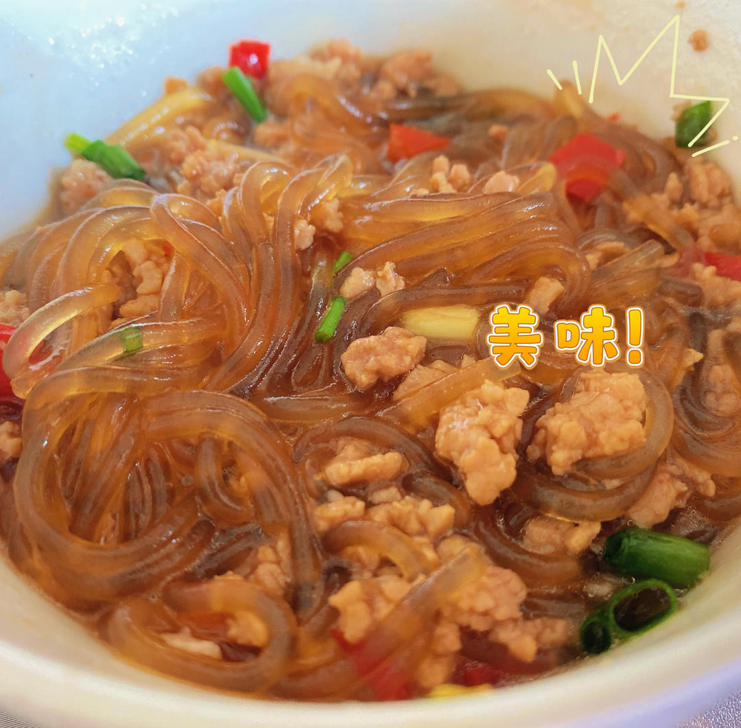 蚂蚁上树(肉末炒粉丝)超下饭‼️十分钟搞定