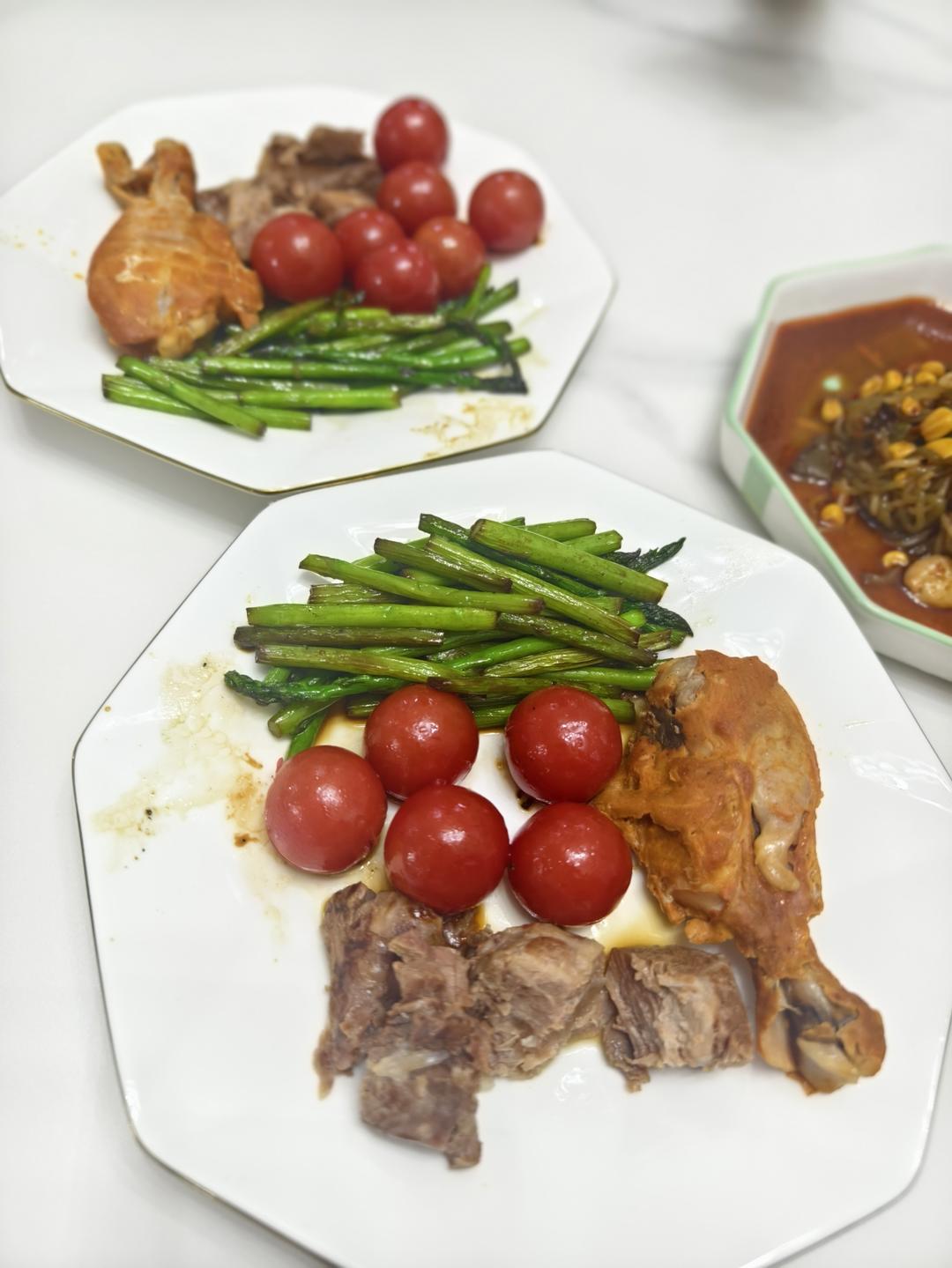 黑胡椒煎芦笋（新手水焯版）——牛排搭档