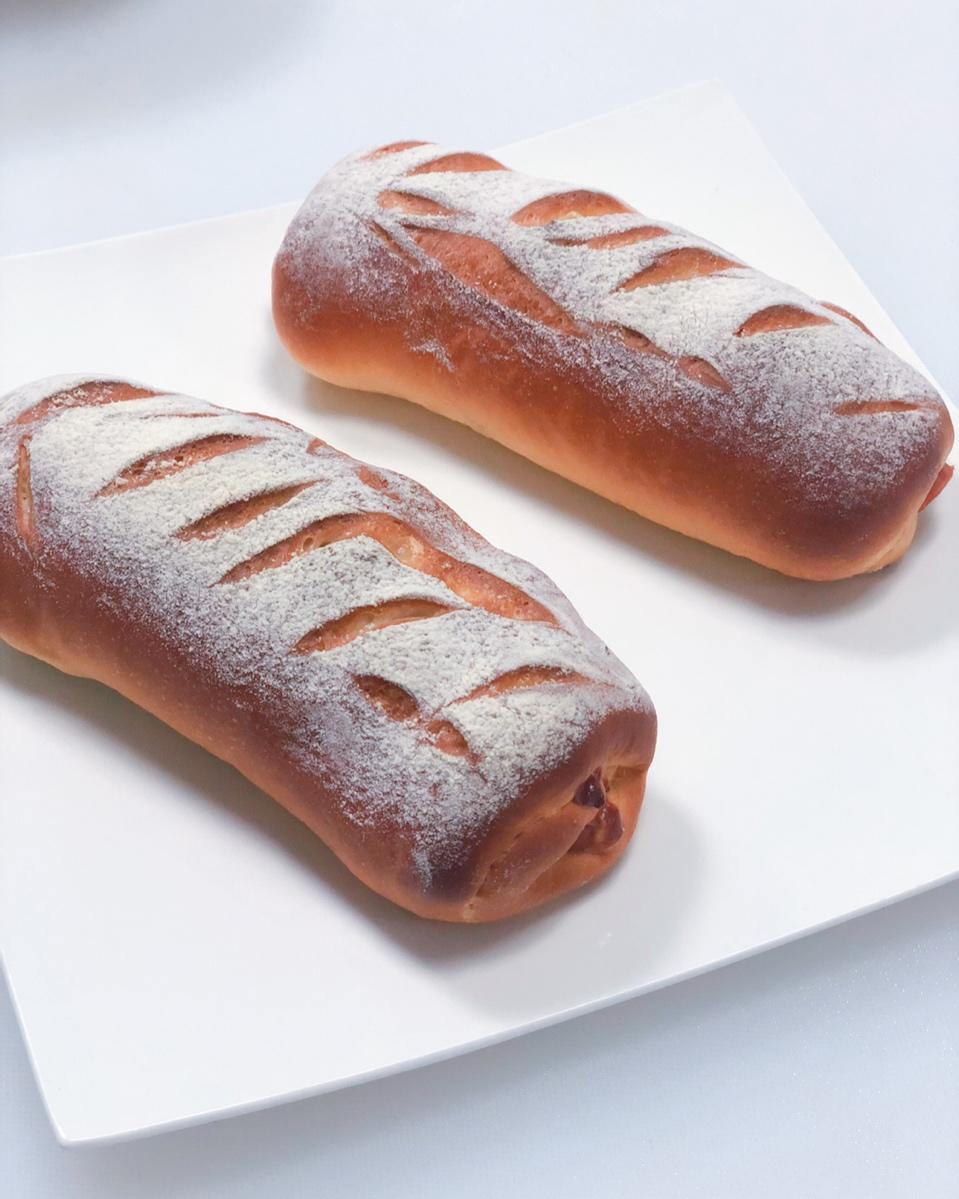 香肠（培根）芝士面包-老面版