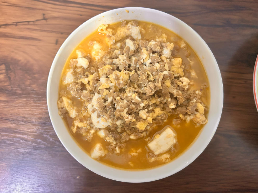 肉末滑蛋豆腐