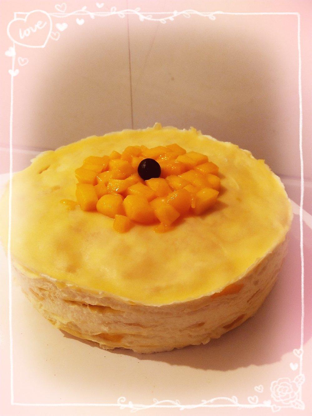 零基础做芒果千层蛋糕（8寸）