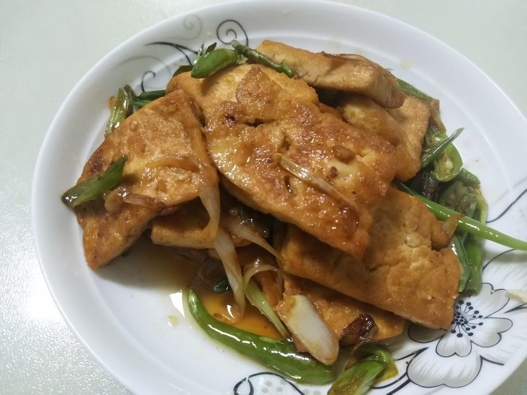 香煎豆腐--家常豆腐