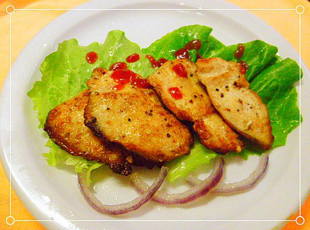 香煎黑椒鸡扒
