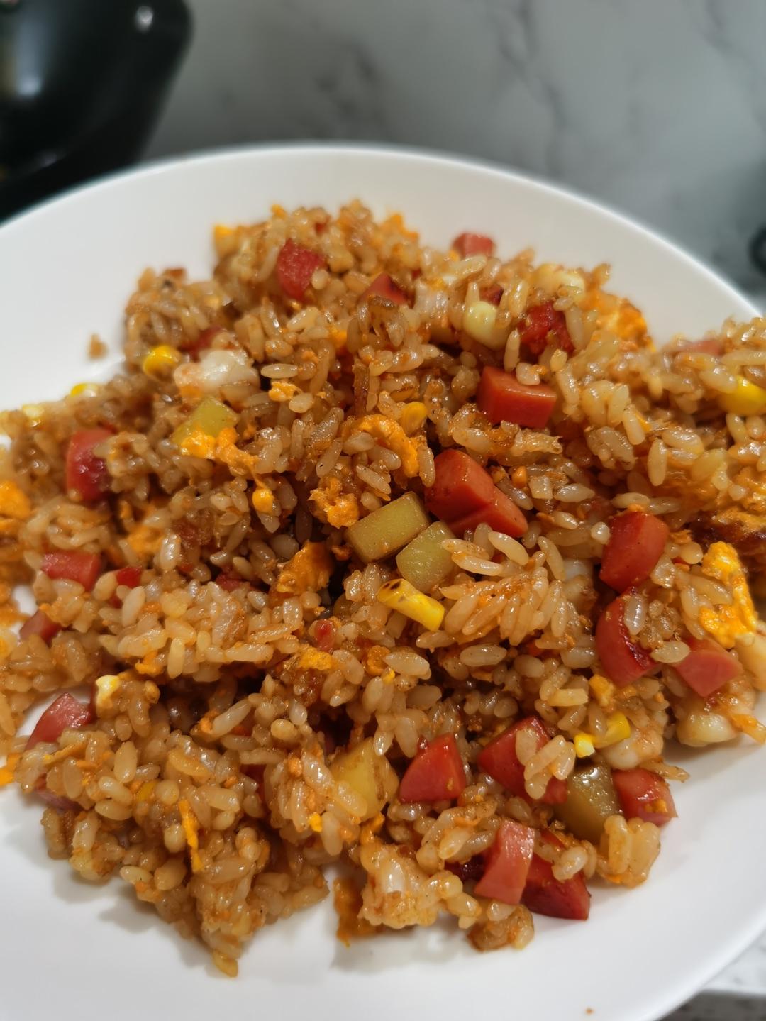 超豪华的海胆炒饭～