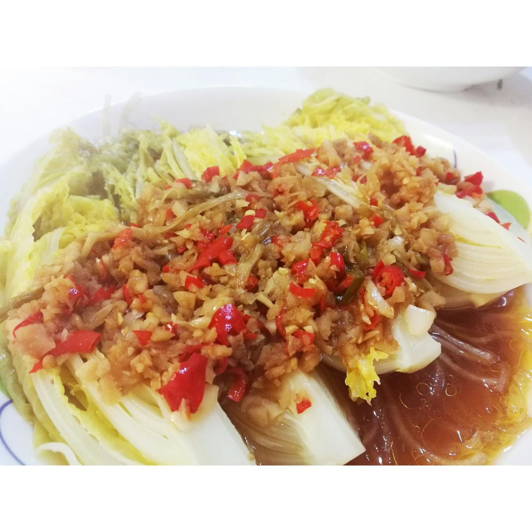 蒜蓉粉丝蒸娃娃菜