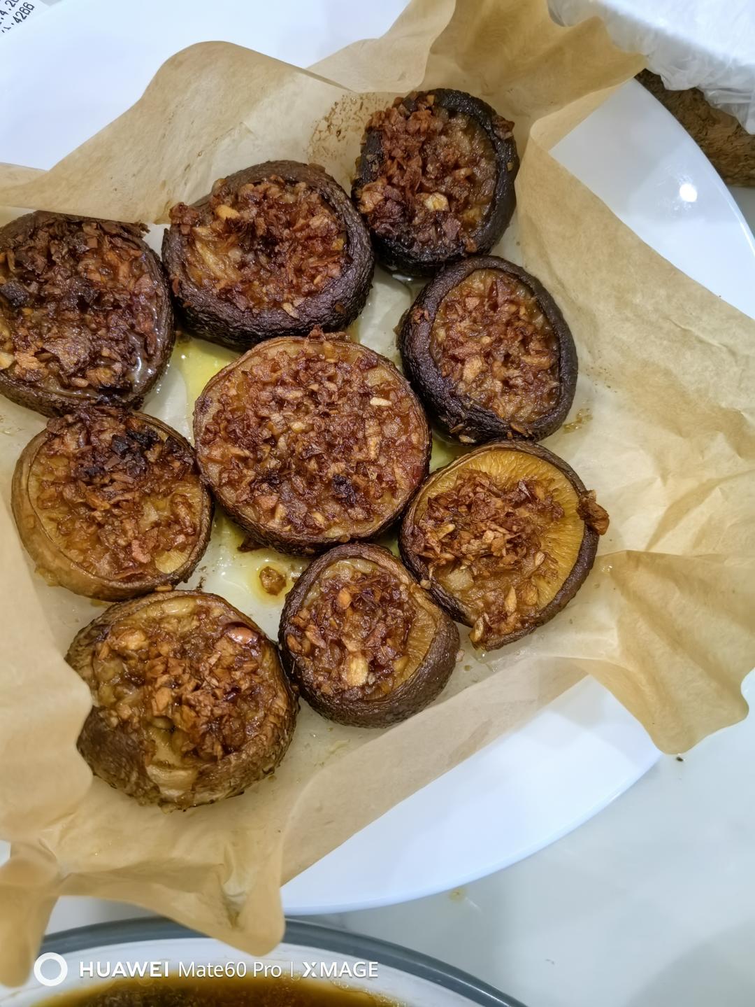 蒜蓉孜然烤香菇