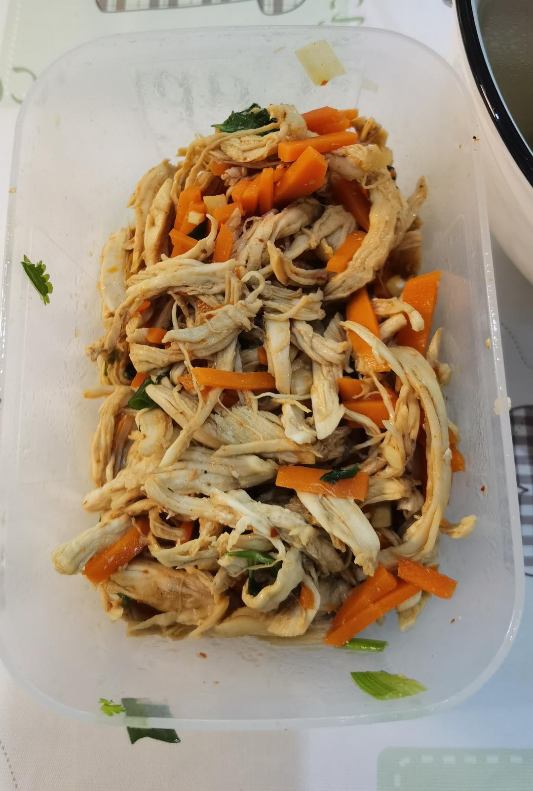 鸡胸肉这样做巨好吃❗️凉拌鸡丝😋低脂高蛋白