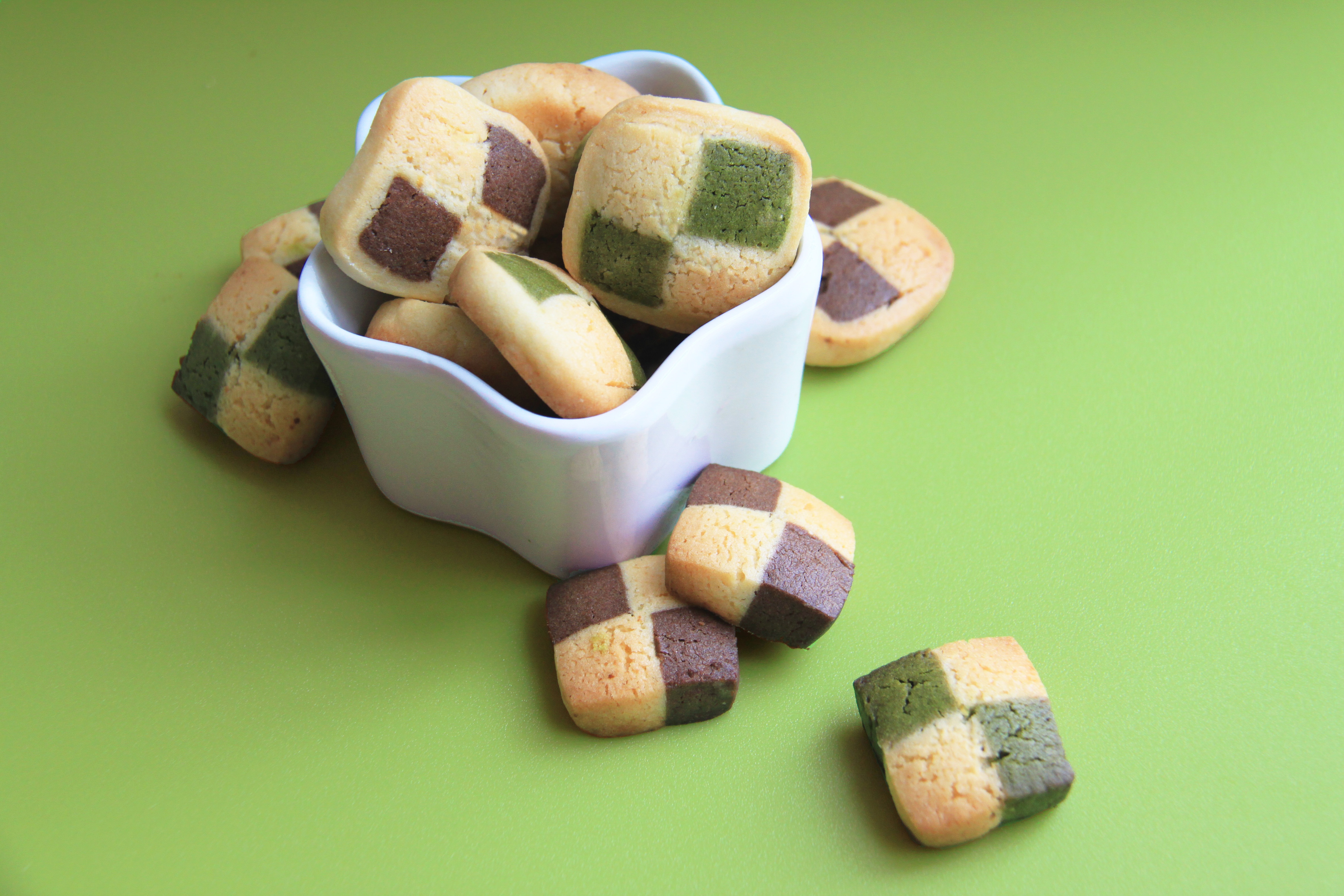 双色小棋格饼干