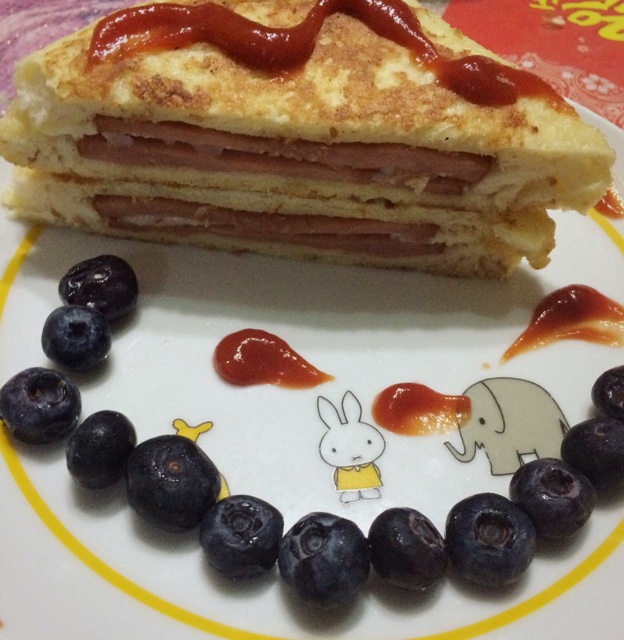 十分钟快手早餐【港式火腿西多士】