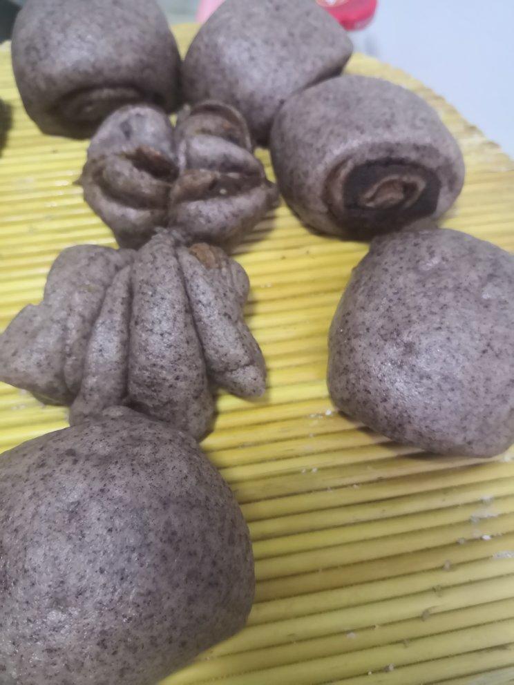 黑米豆沙馒头