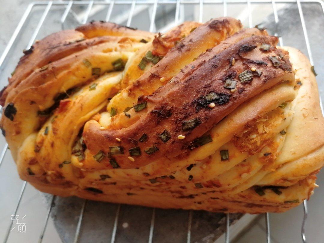 香葱肉松手撕吐司
