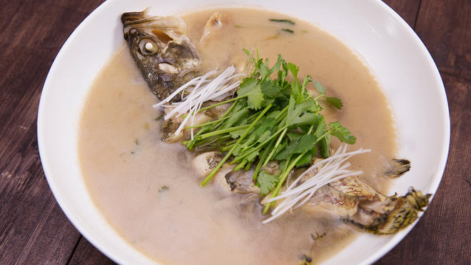 醋椒鳜鱼，来喝碗特别的鱼汤的做法