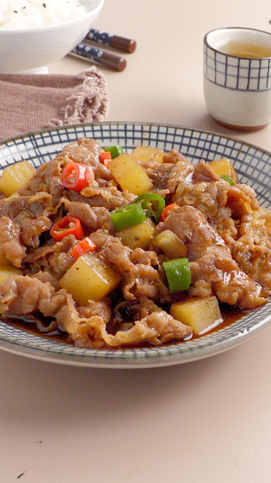 香辣土豆肥牛卷的做法