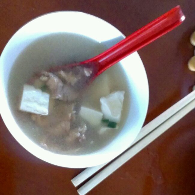 七里香豆腐肉片汤