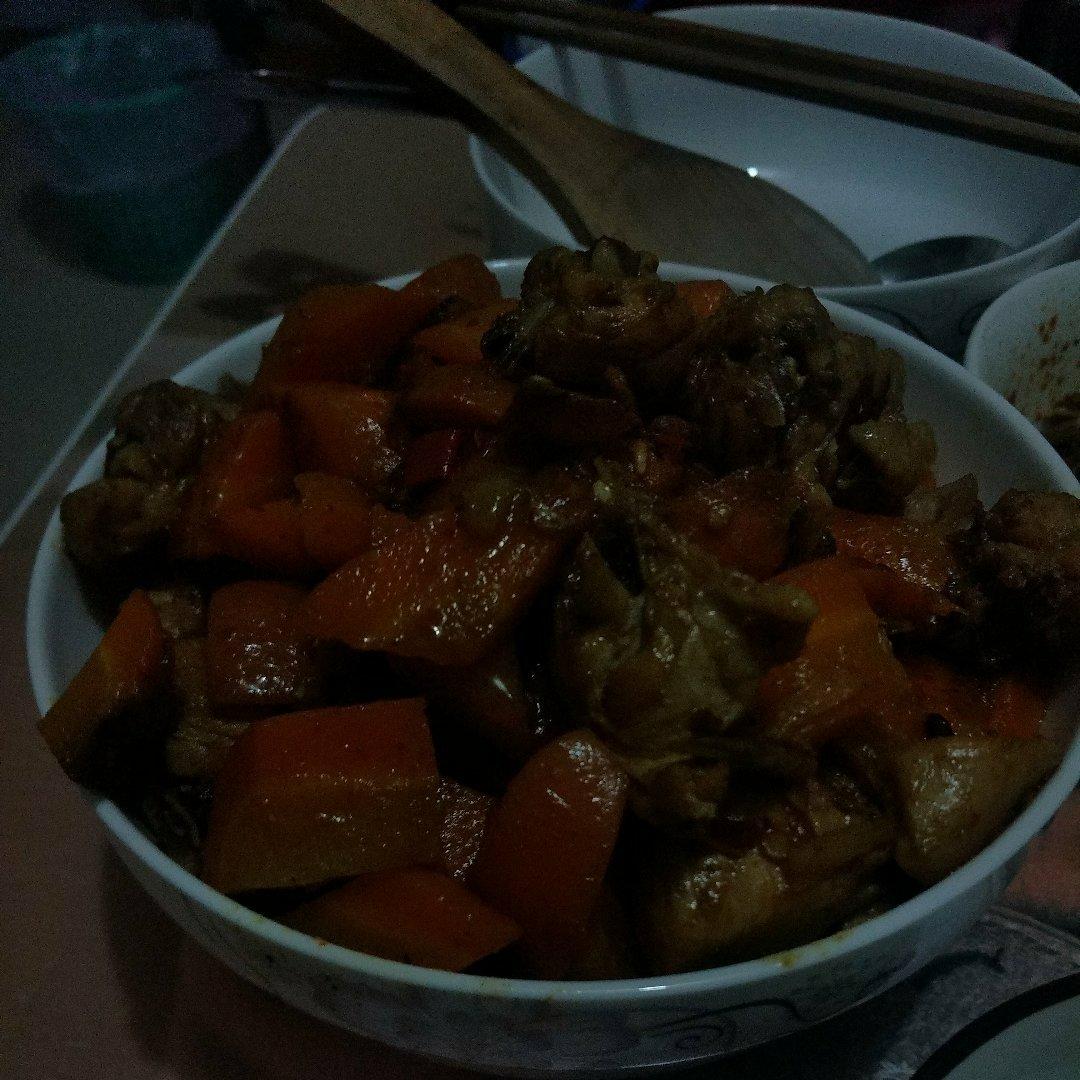 胡萝卜烧鸡