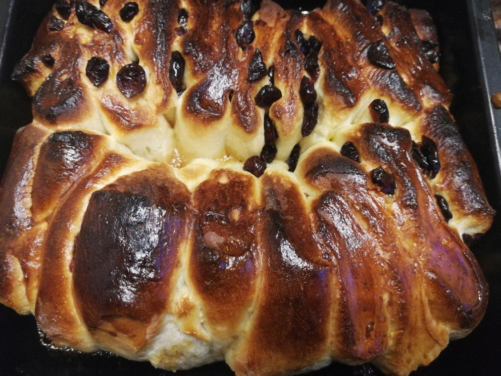 千层蔓越莓面包