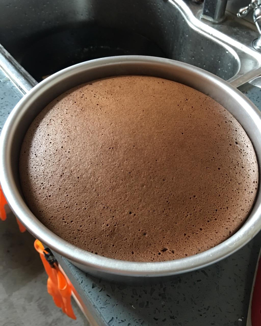 8寸可可戚风蛋糕