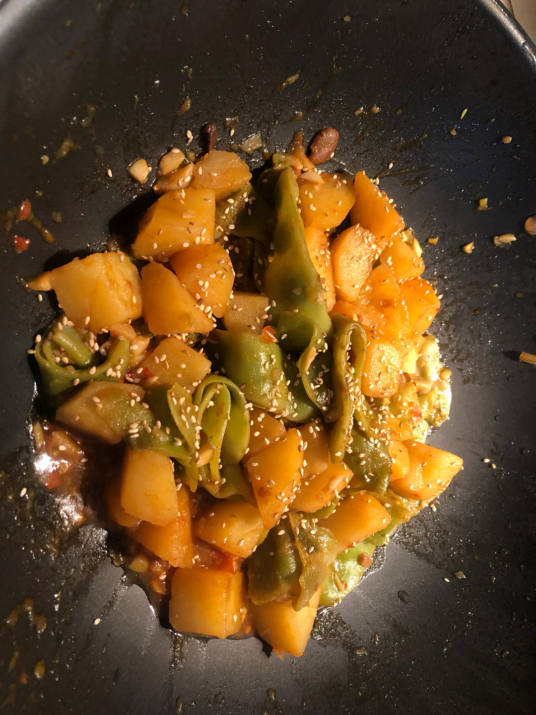 油豆角炖土豆（纯素）